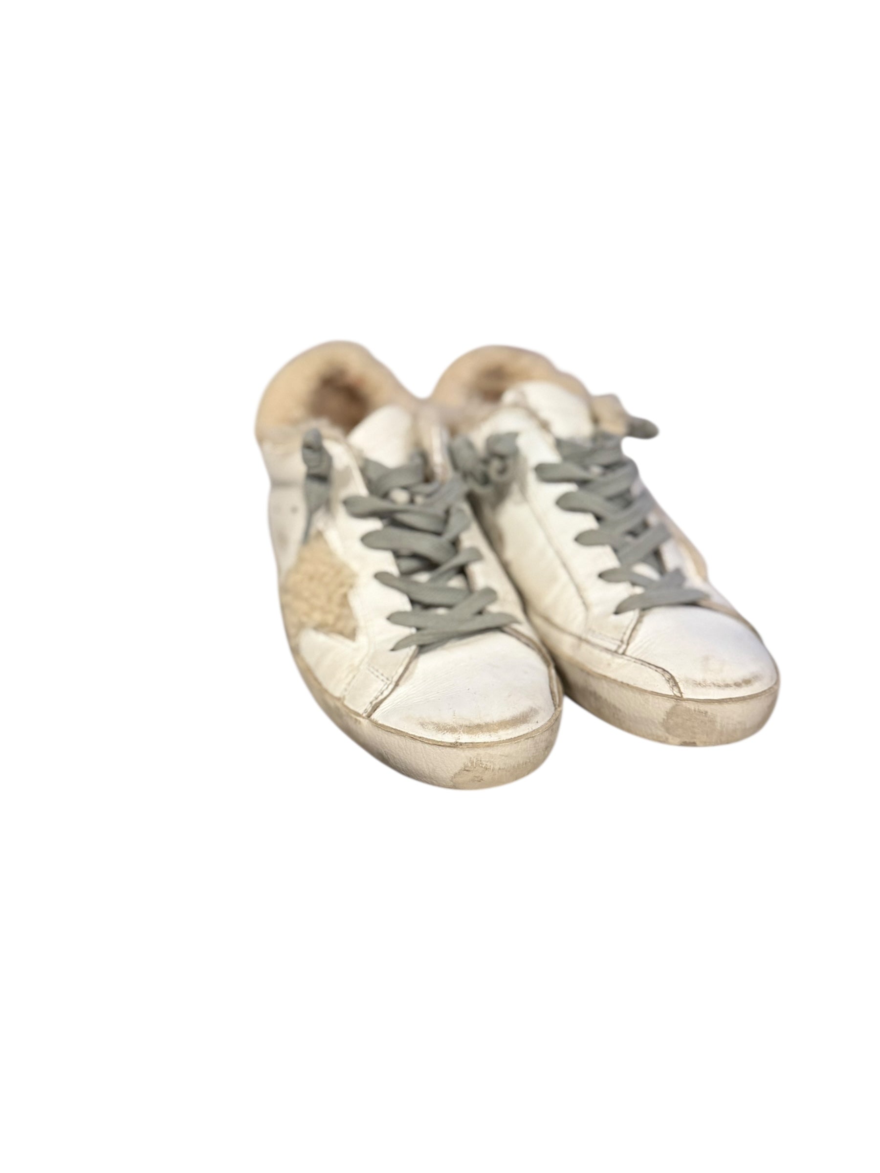Golden Goose Mid Star shearling‑lined sneakers Size 35